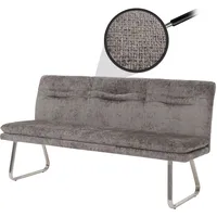 Mendler Sitzbank HWC-H70, Esszimmerbank Bank Polsterbank, Lehne Stoff/Textil Chenille
