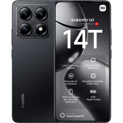 XIAOMI Smartphone "Xiaomi 14T 256GB", schwarz (titan schwarz), 256 GB, Mobiltelefone