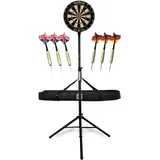 Stagecaptain DBS-1715 BullsEye Pro Dartscheibe + Ständer und Tasche Set Schwarz