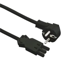Anschlussleitung Gerätekupplung Gst18/schukostecker 2000 mm schwarz