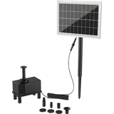 AUFUN 1,2 W Solar Teichpumpe Solar Springbrunnenpumpe Outdoor Garten Wasserspiel für Garten, Steingarten und Teichwasserspiel Dekoration