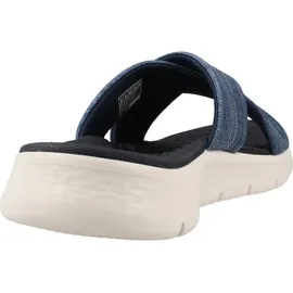 SKECHERS Damen Go Walk Flex Sandal Impressed, Navy Textile, 41 EU