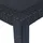 vidaXL Gartentisch Anthrazit 220x90x72 cm Kunststoff Rattan-Optik