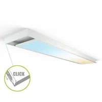 Longlifeled gmbh LED Panel Aufbaurahmen Click 150x30cm weiß Aufputz