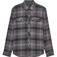 Fox Traildust Flannel Herren Hemd-Dunkel-Grau-XL
