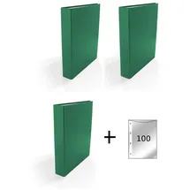 Livepac-Office Ringbuch DIN A5 40 mm Grün 3 St.