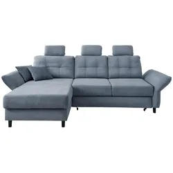 Wohnlandschaft Brizzini Hellblau Chenille