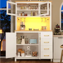 Okwish Buffetschrank 105,5 x 40 x 180 cm Weiß
