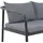 vidaXL Gartensofa grau 44699