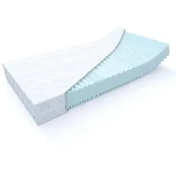 MSS e.K. Aqua Deluxe - 7 Zonen Wellness Kaltschaummatratze Wendematratze 210x90x16 cm H4 / H5