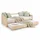 Homestyle4u Ausziehbett 90 x 200 cm Kiefer massiv braun