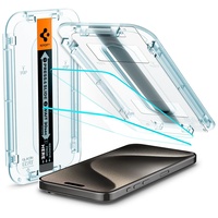 Spigen Glass tR EZ Fit 2 Pack - transparency - iPhone 15 Pro Max