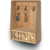 My Home LED-Schlüsselkasten Keys aus FSC® zertifiziertem Holz Schlüsselbox Schlüsselschrank