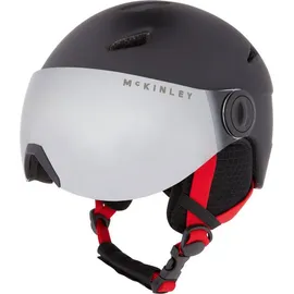 Mc Kinley McKinley Kinder Pulse S2 Visor HS-018 Skihelm, Black/Red, XS