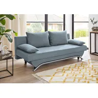 Jockenhöfer Schlafsofa Kunstleder 2-Sitzer Blau