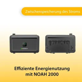 Vale Balkonkraftwerk Bifazial 1800 W inkl. Growatt Neo 800M-X Wechselrichter + Growatt Noah 2,048 Wh