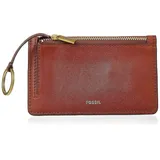 Fossil Logan Flap Clutch Geldbörse braun