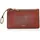 Fossil Logan Flap Clutch Geldbörse braun