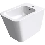 mai & mai Bidet Wand Bidet Keramik Bidet Hänge-Bidet WC-Bidet Formschön Weiß 36 cm x 41 cm x 55 cm