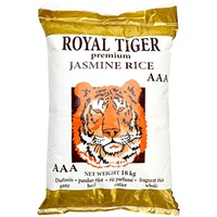 18 kg Royal Tiger Duftreis Jasminreis Premium Qualität AAA Reis Jasmin Reis ganz