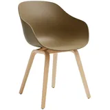 HAY - About A Chair AAC 222, Eiche lackiert / clay 2.0 (Kunststoffgleiter)