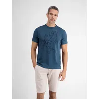 T-Shirt » T-Shirt mit Brust-Print«, Gr. XXL, STORM BLUE, , 78355149-XXL