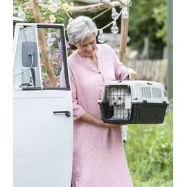 dehner lieblinge Transportbox Robbi, Hellgrau, Dunkelgrau