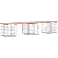 vidaXL Gartenbank aus Gabionen 203 x 44 x 42 cm