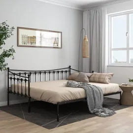 vidaXL Ausziehsofa 90 x 200 cm Schwarz