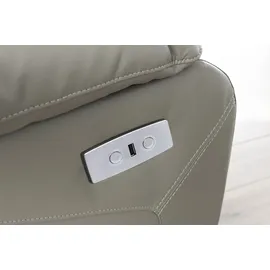 Home Affaire 3-Sitzer »Lannilis«, mit manueller und elektrischer Relaxfunktion grau