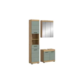 Möbel Kraft Badmöbel-Set SCHLOONSEE 3-tlg. Grün
