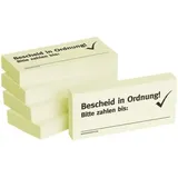 BIZSTIX Haftnotiz "Bescheid in Ordnung 75x35mm