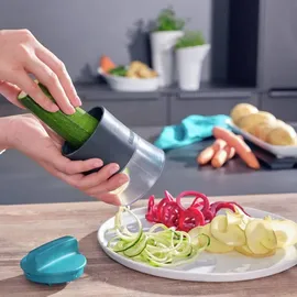 Leifheit Hand-Spiralschneider türkis