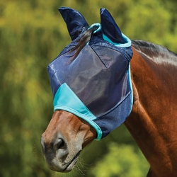 Weatherbeeta Comfitec Deluxe Fine Mesh-Maske mit Ohrenschutz, Pony