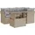 vidaXL Garten-Lounge-Set 5-tlg. beige