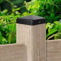 Wolketon - swanew 10x Pfostenkappe für Holzpfosten Schützende Umzäunung Pfostenkappe für Holzpfosten Schwarz 71x71mm