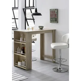 Wohnling Bartisch rechteckig 120 x 107,5 x 60 cm Braun
