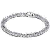 Pandora Timeless Pavé Gliederarmband aus Sterling-Silber mit Cubic Zirkonia, Timeless Kollektion, 20cm, 593008C01-20