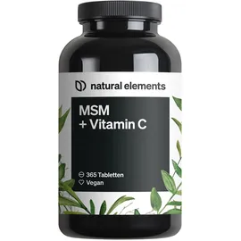 Natural Elements MSM 2000mg + Vitamin C Tabletten 365 St.
