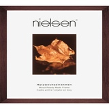 Nielsen Bilderrahmen, Dunkelbraun, Holz, quadratisch, 40x40 cm,