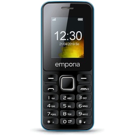 Emporia MD212 – Mobiltelefon für Senioren, hohe Lautstärke, Dual SIM, 1,8 Zoll Farbdisplay, Bluetooth HSP, Kamera, Bluetooth, Schwarz/Blau (Italien)