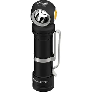 Armytek Wizard C2 Pro Max LR White LED Taschenlampe mit Gürtelclip, mit Holster akkubetrieben 3870l (12.15 cm, 3870 lm)
