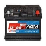 BIG AGM 80Ah C100 12V Solar Batterie Boot Camping Versorgung ersetzt GEL 70Ah 74Ah 75Ah