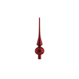 Decoris season decorations Christbaumspitze Glas 26cm ochsenblut matt