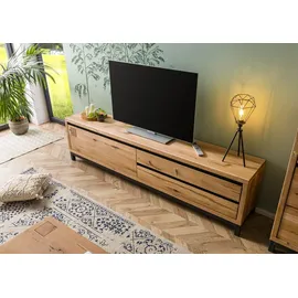 MASSIVMOEBEL24.DE VILLANDERS TV-Lowboard 220x40x56 cm Beige Massivholz