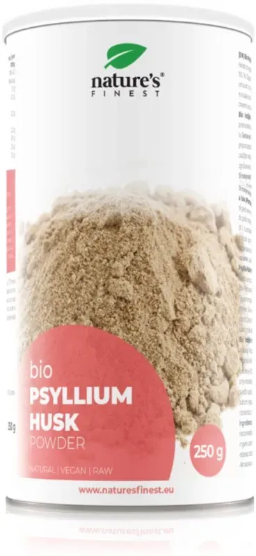 Natures Finest Psyllium Husk Ballaststoffe in BIO-Qualität 250 g