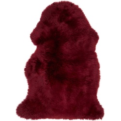 WARM & COMFY Schaffell 100 cm, burgundy Wolle Rot Burgund cm