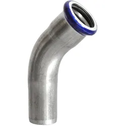 Edelstahl Pressfitting Big Size Bogen 45° ixa Kontur M (Ausführung: 88.9 mm)