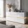 Vladon Sideboard 177 x 75 x 39 cm Weiß Hochglanz