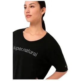 super.natural Liquid Flow Tee jet black XS